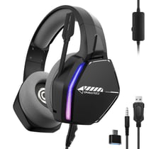 Casque Gaming PS5/PS4/Switch/Xbox/PC - Oniverse - Micro réglable et Haut-parleurs 50mm - Nebula Noir