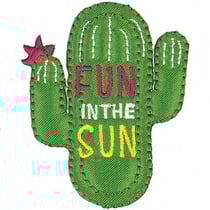Ecusson thermocollant cactus 5,5x5cm