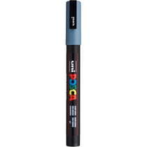 Lot de 12 marqueurs peinture pointe conique fine 0,9 - 1,3 mm - POSCA - Gris ardoise