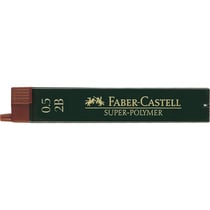Mine graphite - Porte-mine - 0,5mm - 2B - Gris - Etui de 12 mines - Faber-Castell