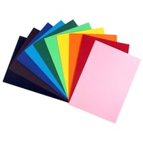 Papier épais de couleur 220g/m² A5 10 couleurs assorties