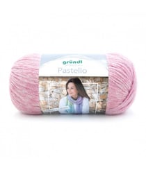 Fil à tricoter multicolore PASTELLO - Gründl - certifié Oeko-Tex 1 Rose