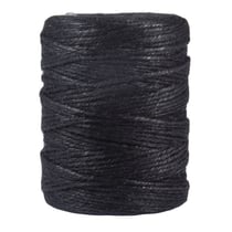 Fil de jute, 3fois, 3,5mm ø, noir, bobine 280m