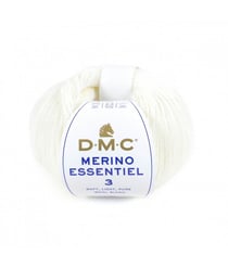 Pelote de laine Merino Essentiel 3 - DMC - Certifié Oeko-Tex 950 Blanc