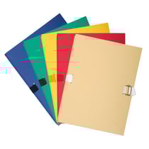 Chemise dos extensible papier 24x32cm - filmée par 5 - Couleurs assorties - x 25 - Exacompta