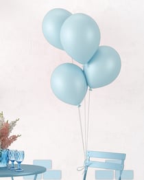 Ballon Ø 30cm - lot de 10 - bleu ciel