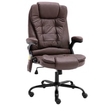 Chaise fauteuil siège de bureau informatique étude de massage foncé similicuir daim