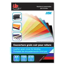 Couverture pour reliure - Assortiment de couleurs - A4 - Grain cuir - UpOffice
