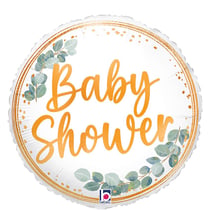 Ballon Aluminium Hélium - Baby Shower Eucalyptus Ø 35 cm