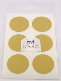 Masking Tape MT Casa Seal Sticker rond en washi or - gold