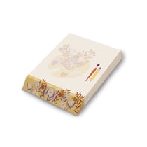 Bloc notes biseauté 180 pages - Hirondelles & Cie - Bouquet d'amour