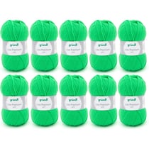 10 pelotes de laine - Vert fluo - 29 - 100% acrylique - 3,5/4,5 mm - Gründl - Lisa Premium