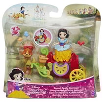 Mini princesse : blanche neige et son carrosse pomme - hasbro c0534 - disney princesses - poupee