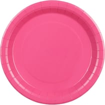6 Assiettes Rose Ø23 cm - En carton