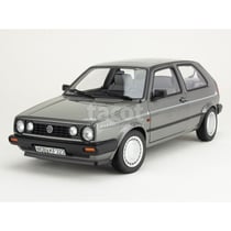 Voiture miniature de collection - NOREV - Volkswagen Golf II 3 portes Champion 1989 - 1/18 - Gris métallisé - Montée, métal