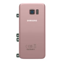 Samsung Cache Batterie Original pour Galaxy S7 edge avec Adhésif Double Face Rose