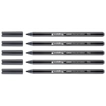 Lot de 5 feutres de coloriage pointe moyenne 2 mm - EDDING - Gris Foncé - 1300