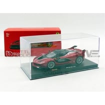 Voiture miniature de collection - FERRARI - FXX-K - Rouge - Design noir - BBURAGO Race