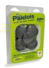 Jeu de 12 palets + 1 maître en fonte loisir vendéen - Sebo