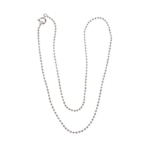Chaîne à boules, 1,5mm ø, argent, 42cm, 1 pce.