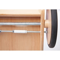 Poussette rose pour poupées Lea de Pinolino - Jouet en bois pour enfants