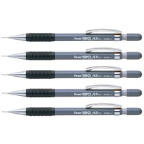 Lot de 5 Porte-mine PENTEL Hi-Graph A315 - Corps plastique gris - Pointe 0,5 mm