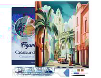 Diamond Painting Broderie Diamant Figured’Art 40x50cm toile tendue sur châssis en bois - diamants carrés - Cuba Art Déco