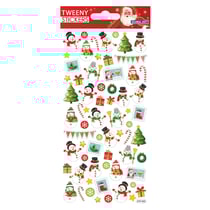 Stickers mousse 3D - Bonhommes de neige