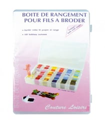 Boite de rangement grand modèle 27 x18 x 4 cm - Distrifil Blanc