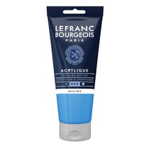 Peinture acrylique - Bleu rex - 067 - Fine - Lefranc Bourgeois - Tube 80ml