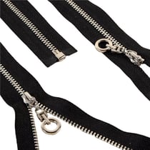 Fermeture mode séparable noir