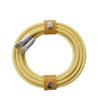 YELLO KOKO Câble Renforcé USB C / USB C Modèle Biggy 1m Connecteur Réversible Jaune