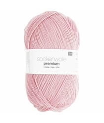 Fil à chaussette SOCKENWOLL PREMIUM 4 brins - 100gr - Rico Design 05 Rose