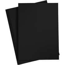Papier cartonné -  220 g - Format A4 - 10 feuilles - Noir