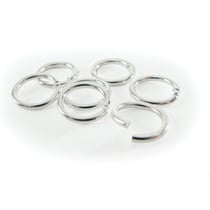 SACHET DE 20 ANNEAUX BRISES COLORIS ARGENT 7MM