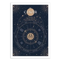 Affiche 30x40 cm - Cancer Signe du Zodiac - Frog Posters