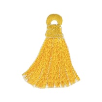 Lot de 3 écussons thermocollants Pompons jaune/vert 4,5x5,5cm