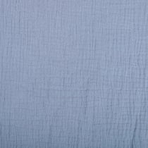 Tissu Double gaze de coton uni Gris clair - Au mètre