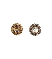 Lot de 6 boutons strass blanc