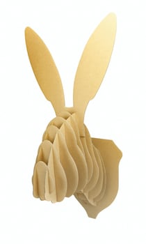 Maquette en carton Trophée Lapin 23,5 x 50 x 22cm