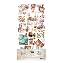 6 papiers de die cuts à découper Alchemy Of Art RECIPE FOR HAPPINESS