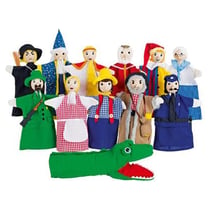 Marionettes tissu 12 pièces assorties - Goki - Vert