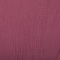 Tissu Double gaze de coton uni Bourgogne foncé - Au mètre