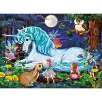 Puzzle xxl la licorne et les fees dans la foret 100 pieces - ravensburger - 10793