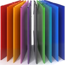 10x Chemises à Élastiques à 3 Rabats A4- Jusqu'à 200 pages, Dos 2,5 cm- 10 chemise cartonnee avec rabats et elastique- ACROPAQ