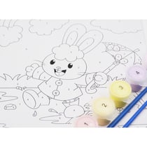 ENJOY ART - Peinture par Numéros 20x20cm Junior Kawaii Lapin Licorne