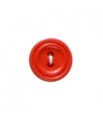 Carte de 5 boutons ourlés rouge 15mm - Distrifil Rouge
