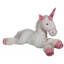 Peluche - Licorne rose - 80 cm