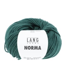 Pelote de coton à tricoter Norma - Lang Yarns 0018 Vert