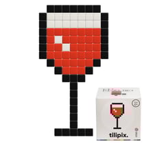 Kit mosaïque DIY pixel art - Verre de vin - Mini